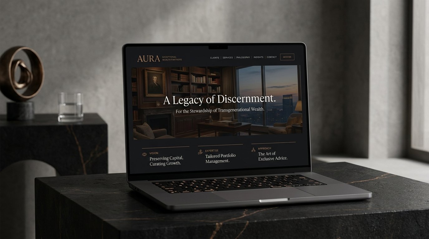 AURA Wealth Partners Website Mockup